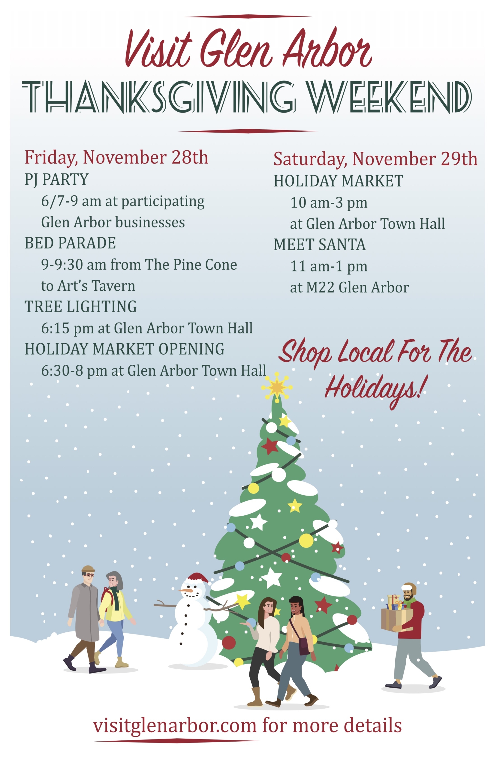 Glen Arbor hosts tree lighting, holiday marketplace